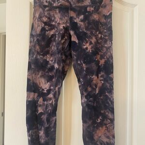 Brown and Black Tie-Dye Leggings